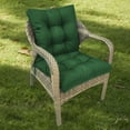 thumbnail image 2 of Bowayaoa Rocking Chair Cushion Set of 2, 20x20 Inch Highly Elastic Bench Seat Cushions for Outdoor Garden Patio Furniture, Indoor Rocking Chairs, Rattan Chairs - Water-Resistant, Plush Comfort, Gray, 2 of 7