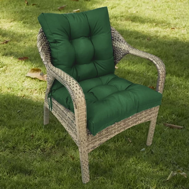 mfyjkho Cojín para mecedora, muy elástico, de poliéster, lavable, con costuras ajustadas, para bancos de jardín al aire libre, paquete de 2, 53 x 53 cm