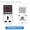 Universal With Display, variant on Automatic Voltage Protector Socket Adjustable Power Surge Protector Universal/US/EU/UK Plug Voltage Safe Protection Device AC 220V 16A