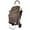 Brown, variant on dbest products Bigger Trolley Dolly, Blue Shopping Grocery Foldable Cart
