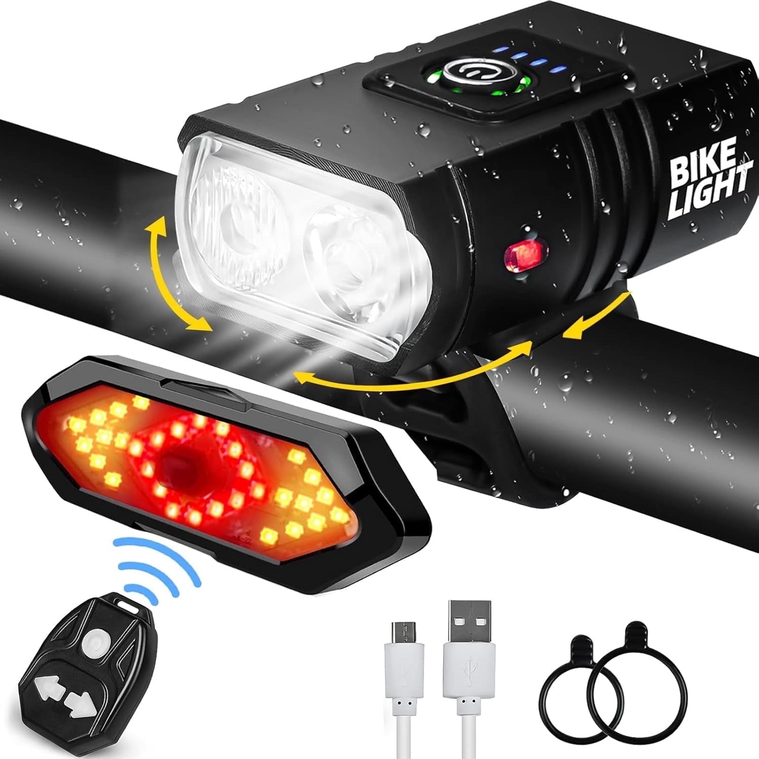 Demon Eyes Smart Bike Tail Light – USB Rechargeable LED With Custom Colors & Animations For Bikes, Scooters, Cars