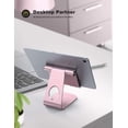 thumbnail image 4 of Soporte para tableta, soporte ajustable para tableta - Base de soporte de escritorio compatible con iPad Pro 9.7, 10.5, 12.9, iPad Air mini 2 3 4 5 6, Switch, Samsung Tab, iPhone Namotu MZQ-0845-4, 4 of 7