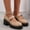 Nude, variant on Women Mary Janes Platform Round Toe Patent Synthetic Dress Shoes Casual School