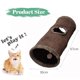 thumbnail image 2 of Acaricie el túnel plegable del gato para los gatos interiores, gamuza durable del túnel del juego de los juguetes del gato con la bola del juego, 2 of 7