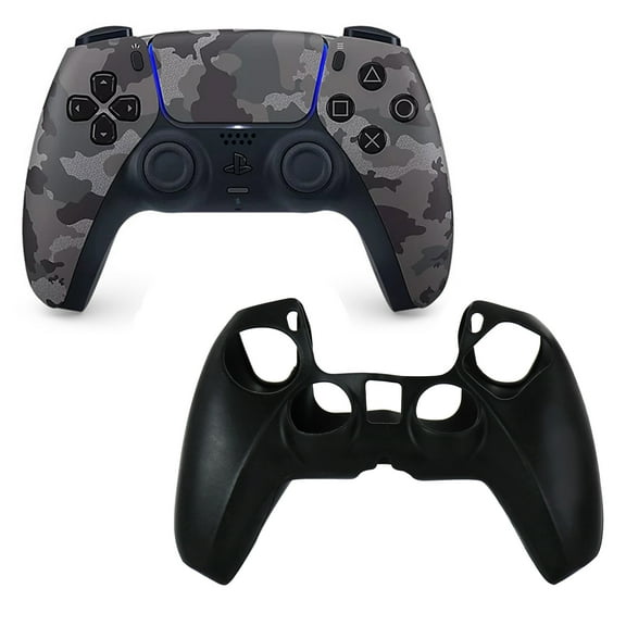 DualSense Controller in Camo Gray with Silicone Sleeve