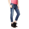 thumbnail image 2 of Aeropostale Womens Bayla Skinny Fit Jeans, Blue, Juniors, 2, 2 of 3