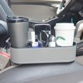 thumbnail image 2 of KY Car Cup Holder Expander Organizer,Multifunctional Cup Drink Holders with PU Leather Cover,Side Insert Center Console Seat Gap Filler Storage Box for Mug Bottle CellPhones Keys Coffee Coasters Cards, 2 of 6