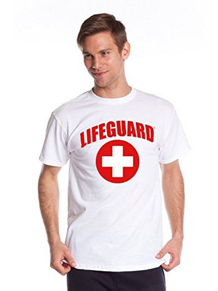 LIFEGUARD Official Guys White Chest Print Design T-Shirt (Small ...