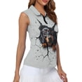 thumbnail image 4 of Whosucclay Dog Break Womens Sleeveless Golf Shirt for Ladies, Casual Relaxed Comfort Womens Golf Shirt for Outdoor Hiking Sports Tennis, 4 of 7