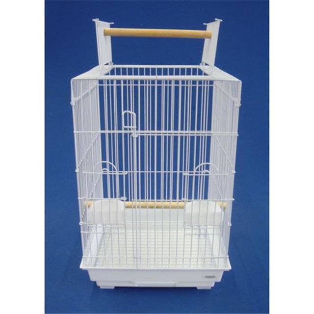 Cage Ouverte pour Petit Perroquet, Blanche