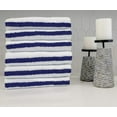 thumbnail image 3 of Bath Towels Set - 22 x 44 Inches 100% Cotton - High Absorbent, Quick Dry, Lightweight Thin Commercial Use Towel - 12 Blue Stripe, 3 of 7