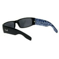 thumbnail image 4 of Locs Gangster Bandana Print Arm Classic Rectangular Cholo Sunglasses Blue Bandana, 4 of 4