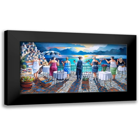 West, Ronald 14x9 Black Modern Framed Museum Art Print Titled - After the Shift