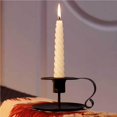 thumbnail image 2 of Candelabro De Metal Redondo Arte Del Hierro Candelabro Cónico Mesa De Navidad Cena Adorno De Escritorio Decoración Del Hogar Speravity HA023011-00, 2 of 7