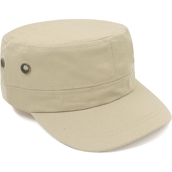 CoCoMangos Unisex Basic Cadet Army Caps Everyday Military Style Hat