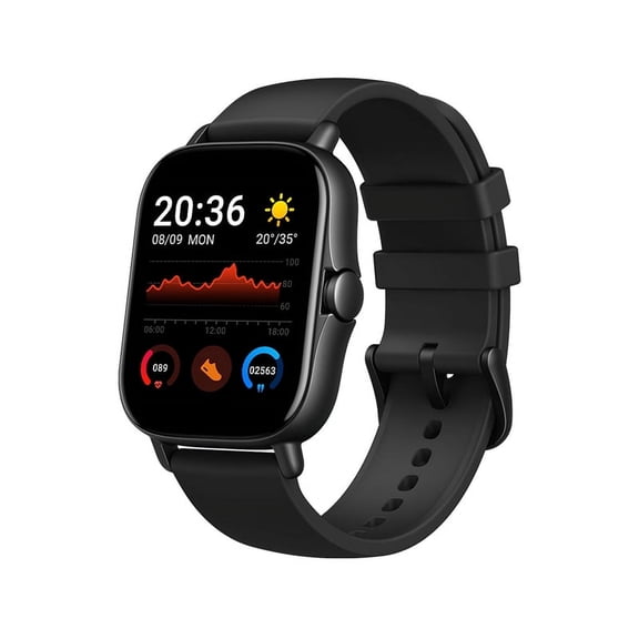 The Avoben smart fitness watch features a heart rate monitor, a 1.85-inch touchscreen, an activity tracker, a weather display, and a pedometer. It's a unisex smartwatch (silver).
