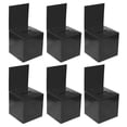 thumbnail image 1 of Unique Bargains Ballot Box 6'x6'x6' Raffle Box with Removable Header Board Suggestion Box Cardboard Box Black 6Pack, 1 of 5