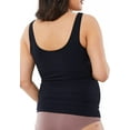 thumbnail image 4 of Ingrid & Isabel Basics Belly Support Cami, Maternity, Seamless Tank Top, Black, 4 of 5
