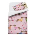 thumbnail image 2 of Colorful Funny Dachshund Duvet Cover and Pillowcase Set for Single Bedding, Bedroom Accessories for Kids Teens, 2 of 5