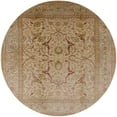 thumbnail image 1 of Ahgly Company Machine Washable Indoor Round Industrial Modern Light Brown Area Rugs, 7' Round, 1 of 7