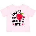 thumbnail image 3 of Inktastic Youre the Apple of My Eye Valentine Pun with Cute Apple Boys or Girls Toddler T-Shirt, 3 of 5