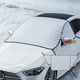 thumbnail image 5 of Parasol para coche 230x120 de doble cara de espuma gris, protector solar y bloqueador de nieve, delantero, para coche, abrigo, para coches., 5 of 9