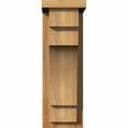 thumbnail image 2 of 6"W x 10"D x 18"H Mediterranean Rough Sawn Corbel w/Backplate, Western Red Cedar, 2 of 9