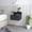 Black, variant on Macadamia finish floating unit / Versatile for home room use