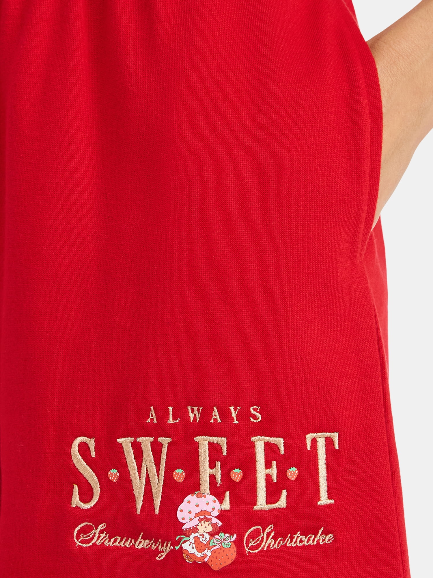 Strawberry Shortcake Women’s Graphic Shorts, 5" Inseam, Sizes XXS-XXL