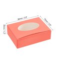 thumbnail image 2 of Uxcell 3.8x2.8x1.2" Paper Soap Box with Window, 20 Pack Soap Boxes Oval Presents Packaging Boxes, Pink, 2 of 6