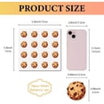 thumbnail image 2 of 128 pegatinas de galletas para álbumes de recortes, pequeñas pegatinas amarillas a granel, redondas, autoadhesivas, impermeables., 2 of 9
