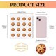 thumbnail image 2 of 128 pegatinas de galletas para álbumes de recortes, pequeñas pegatinas amarillas a granel, redondas, autoadhesivas, impermeables., 2 of 9