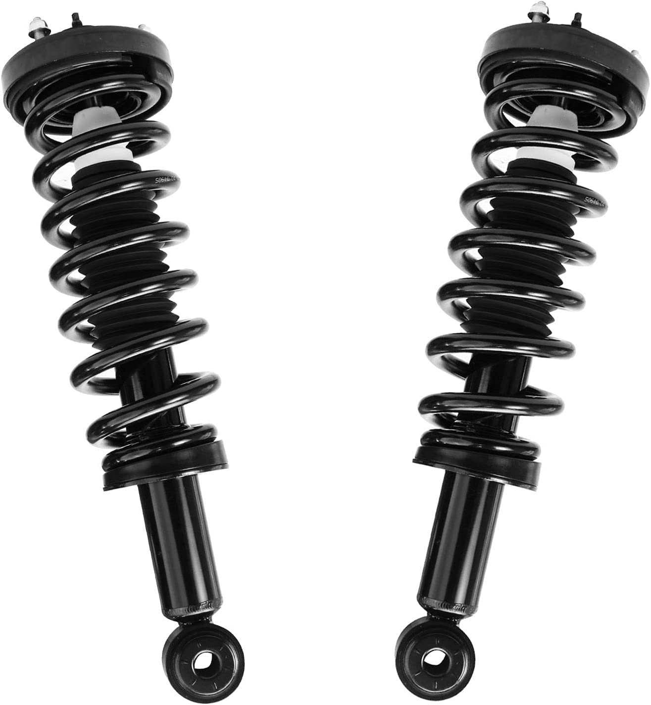 Detroit Axle - RWD Struts Shocks for 04-08 Ford F-150 Lincoln Mark LT 2005 2006 2007, 2 Front Struts w/Coil Spring Assembly 2 Rear Shock Absorbers Replacement Suspension Kit