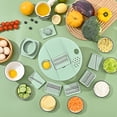 thumbnail image 2 of Centrifugadora de Ensaladas Grande, Lavadero de Verduras y Frutas, Centrifugadora de Lechuga, Secadora de Pasta y Papas Fritas con 5 Cuchillas, Colador de Cocina., 2 of 5