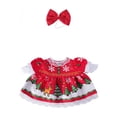 thumbnail image 2 of Christmas Porch Goose Outfit 23 inch Santa Dress with Bow Headpiece Red Holiday Goose Clothes for Front Porch Yard Display Christmas Gift, 2 of 6