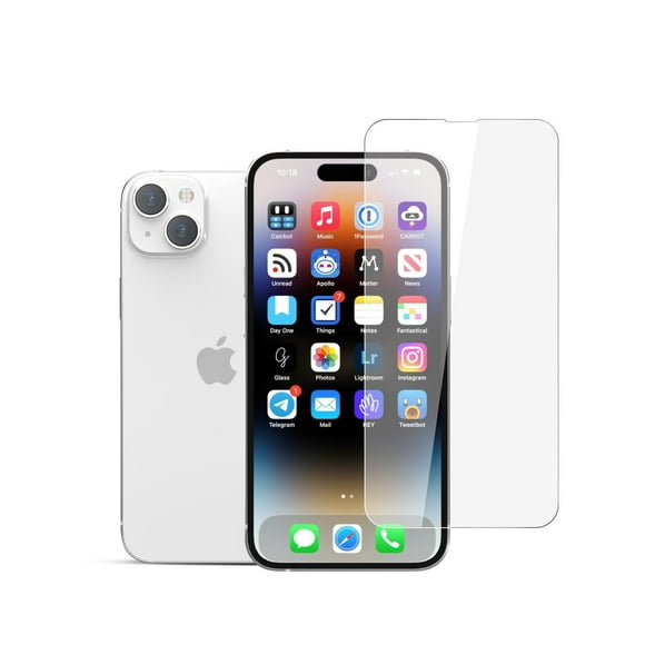 22 cases Tempered Glass Screen Protector iPhone 15