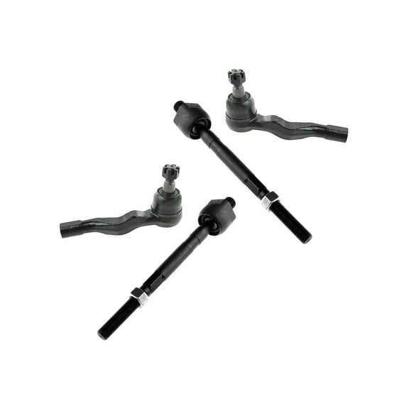 4 Pc New Steering Passenger Driver Tie Rod Ends Inner & Outer Set Fits select: 2003-2007 INFINITI G35, 2003-2009 NISSAN 350Z