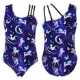 thumbnail image 1 of iiniim Kids Girls One-Piece Sleeveless Ballet Leotard Gymnastic Yoga Dance Sports Bodysuit 4-16 Fairy Navy 16, 1 of 6