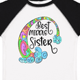 thumbnail image 4 of Inktastic Best Middle Sister Colorful Rainbow Swirls Girls Toddler T-Shirt, 4 of 5