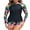 Black, variant on Charmo Women 2 Piece Rash Guard Zipper UV UPF 50+ Swimsuit Long Sleeve Bathing Suit with Boyshort Bottoms