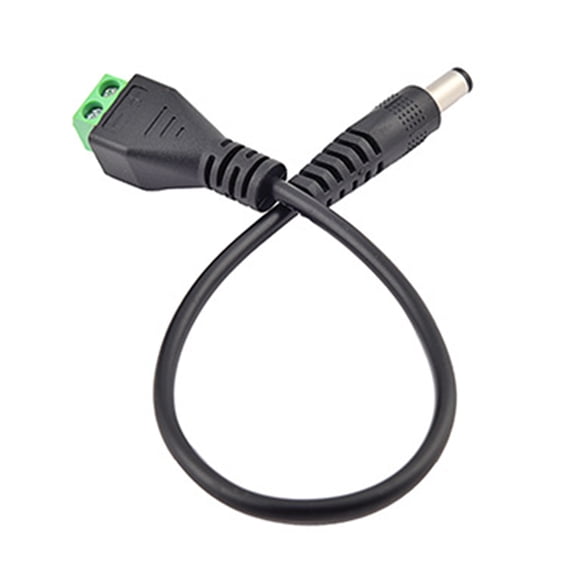 Thick Copper DC5521 Male Power Plugs Power Cable For LED Strips Extensions Projectors Electrical Applications