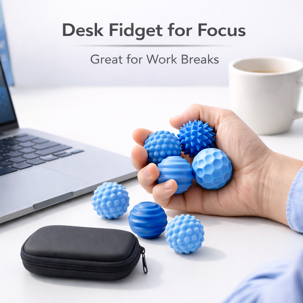 Kywib 12-Pack Magnetic Silicone Fidget Balls with Case photo 2