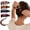 Multicolor, variant on Frosted Hair Claw Clip For Thin Hair Women Banana Shape Secure Updos Hair Holder For Women Party and Daily Use(gray)