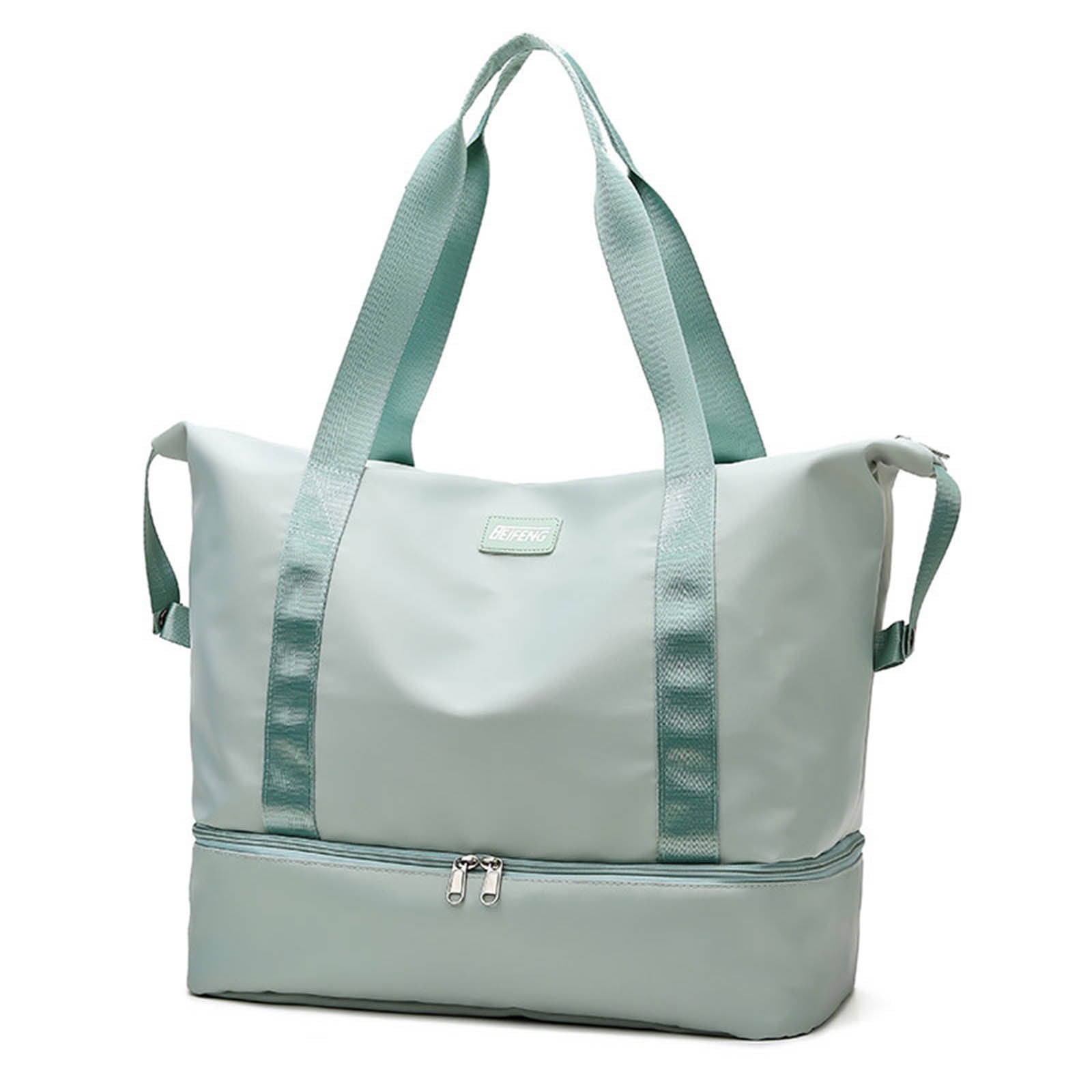 Cadorn Nylon Travel Tote Bag Women's Lightweight Gym Handbag with Large Capacity, Maternity Organizer Fits on Luggage for Travel, Gym, and Daily Use