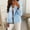 Blue, variant on Women's Work Office Blazer One Button Notched Lapel Business Tuxedo Blazer Casual Blazer Jackets Suit