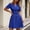 Blue, variant on Elegant Dresses for Women Beach Dresses for Women Summer 2026 Solid Color Short Sleeve Lapel Slim Fit Spring Dresses for Women for Professional and Smart Casual S-XXL