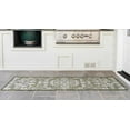 thumbnail image 4 of Rugs.com Outdoor Traditional Collection Rug – 6 Ft Runner Green Flatweave Rug Perfect For Hallways, Entryways, 4 of 8