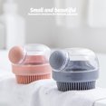 thumbnail image 3 of Ounissouiy Cepillo de baño Champú transparente Peine de seguridad Líquido multipropósito Cepillos suaves automáticos Herramientas Accesorios Suministros de limpieza para el hogar Rosa, 3 of 6