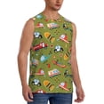 thumbnail image 2 of Kdxio Transportation Prints for Men's Muscle T-shirt,Sleeveless for Workout Running Athletic Gym Lounge Casual, 2 of 7