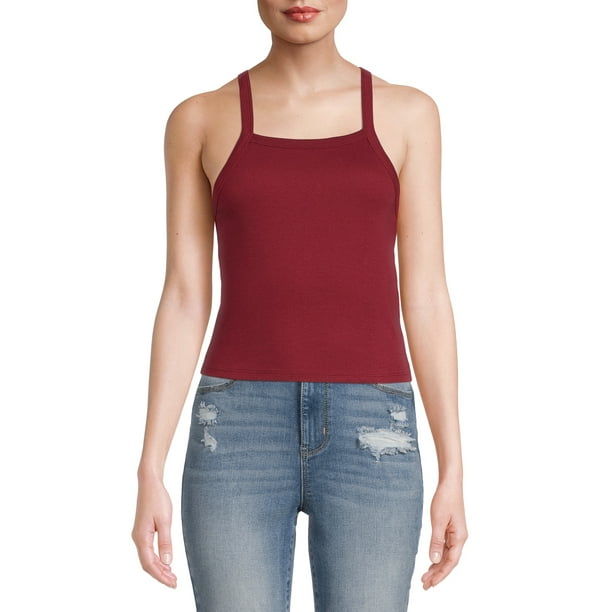 No Boundaries Juniors' Crop Tank Top